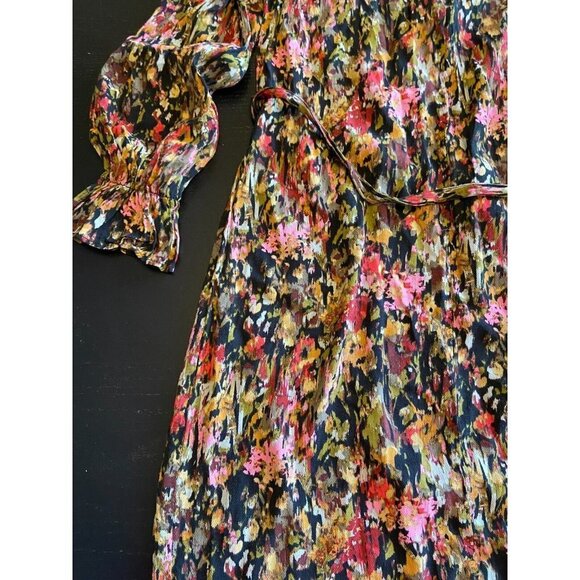 Minimum Chalotthea Women Abstract Floral Print Long Sleeve Maxi Dress Si… - Picture 11 of 14